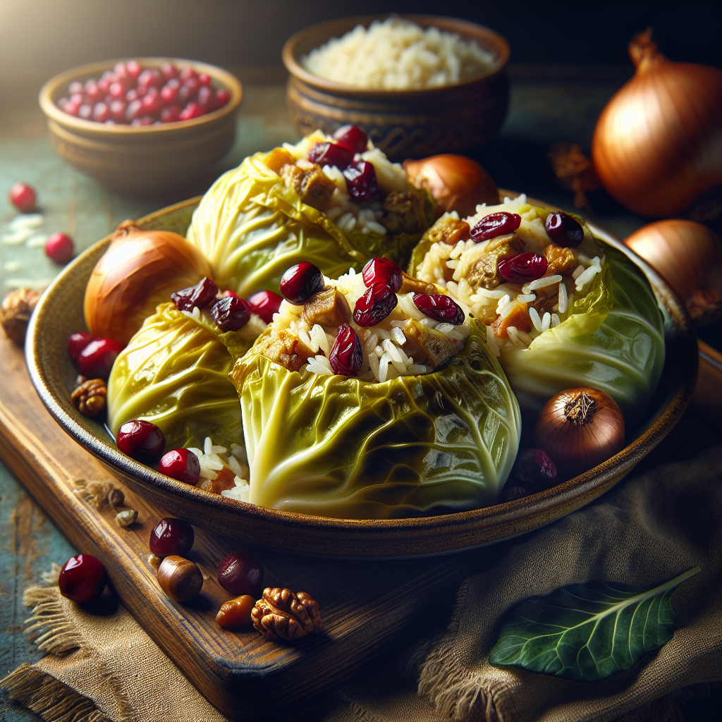 Braised Stuffed Cabbage